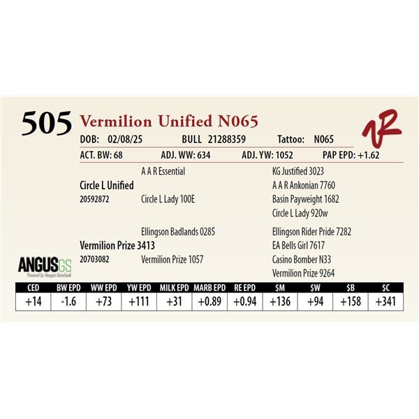 Vermilion Unified N065