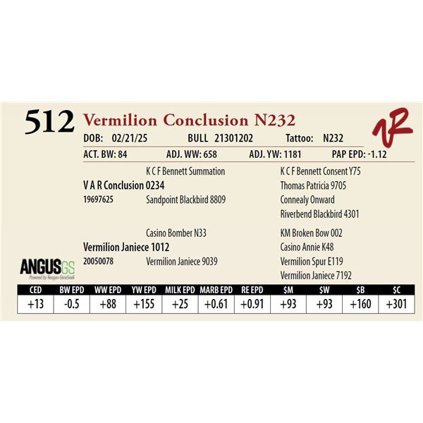 Vermilion Conclusion N232