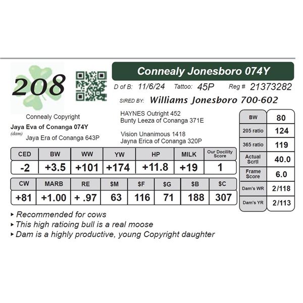 Connealy Jonesboro 074Y