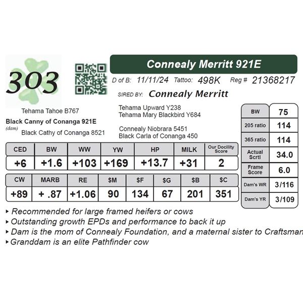 Connealy Merritt 921E