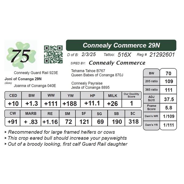 Connealy Commerce 29N