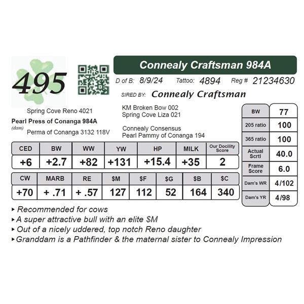 Connealy Craftsman 984A