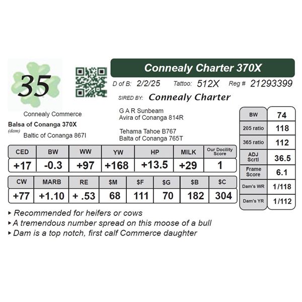 Connealy Charter 370X