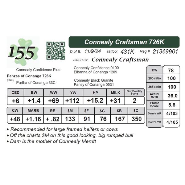 Connealy Craftsman 726K