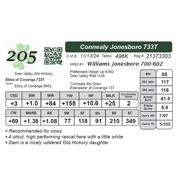 Connealy Jonesboro 733T