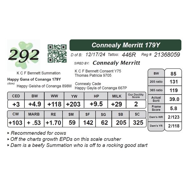 Connealy Merritt 179Y