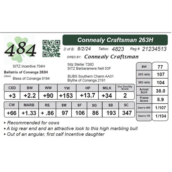 Connealy Craftsman 263H