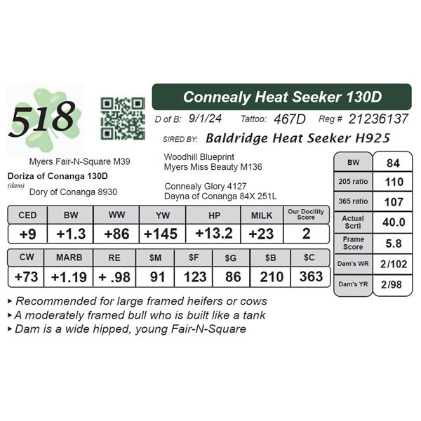 Connealy Heat Seeker 130D