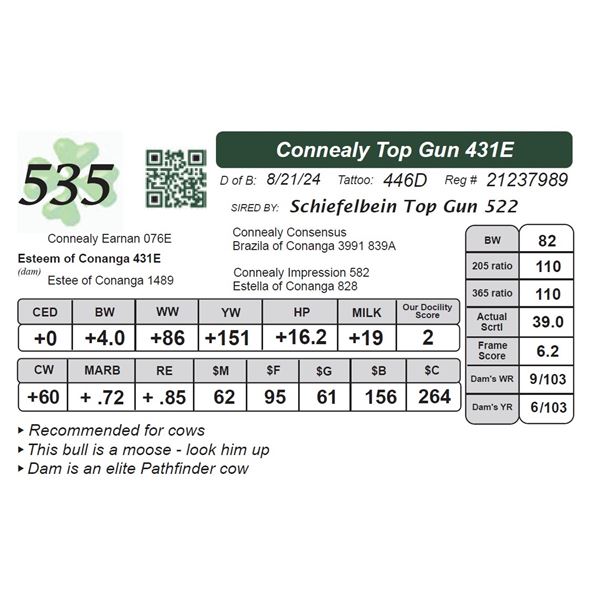 Connealy Top Gun 431E