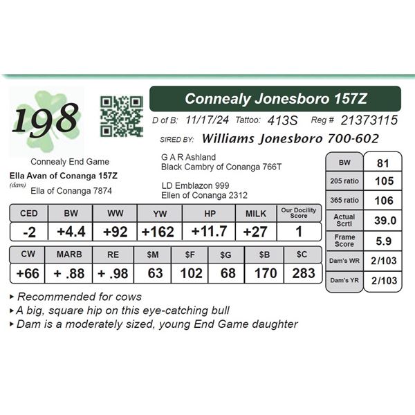 Connealy Jonesboro 157Z