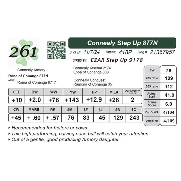 Connealy Step Up 877N