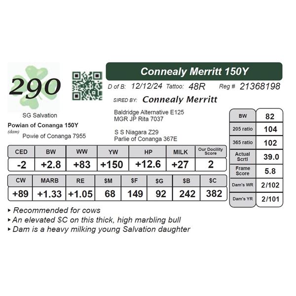 Connealy Merritt 150Y