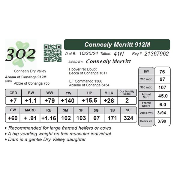 Connealy Merritt 912M