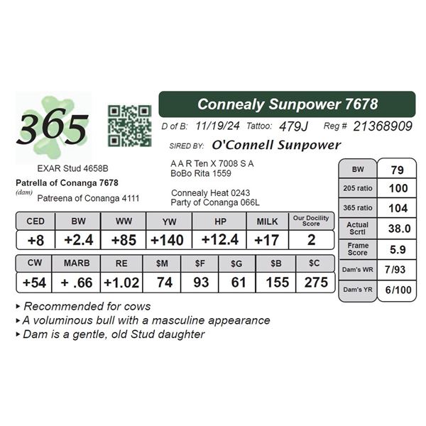Connealy Sunpower 7678