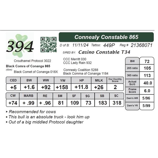 Connealy Constable 865