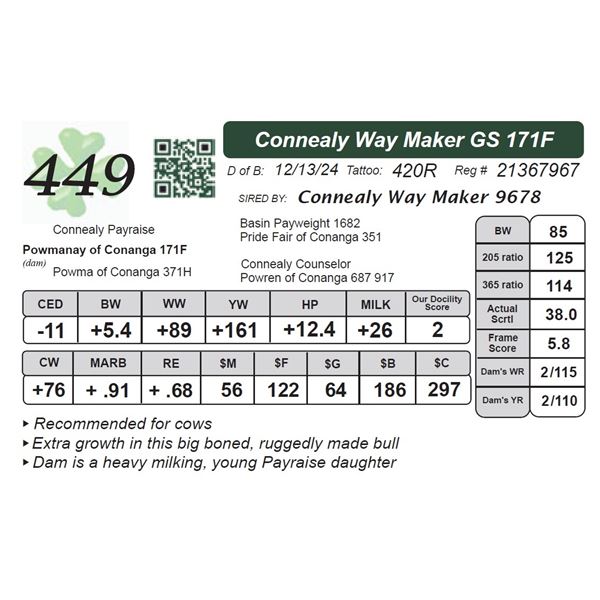 Connealy Way Maker GS 171F