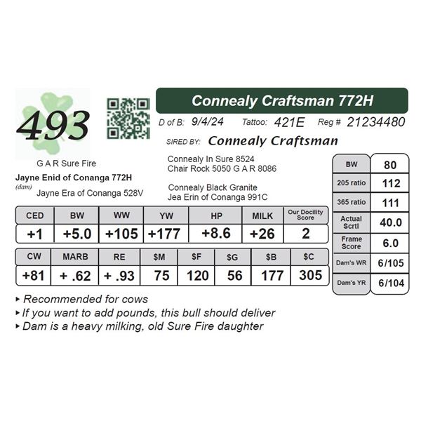 Connealy Craftsman 772H