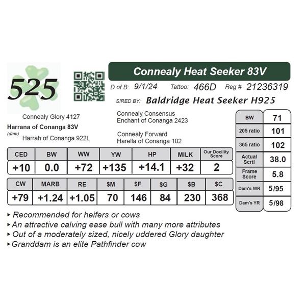 Connealy Heat Seeker 83V