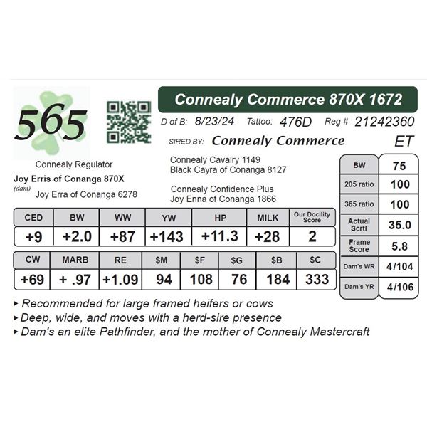 Connealy Commerce 870X 1672