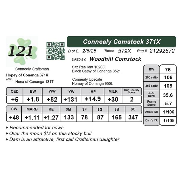 Connealy Comstock 371X