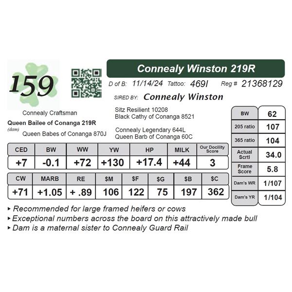 Connealy Winston 219R