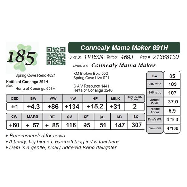 Connealy Mama Maker 891H
