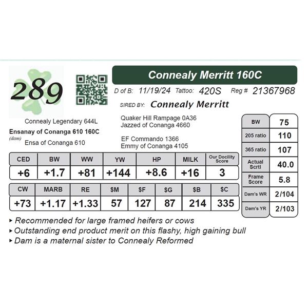 Connealy Merritt 160C