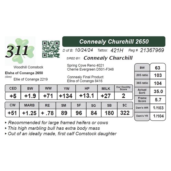 Connealy Churchill 2650