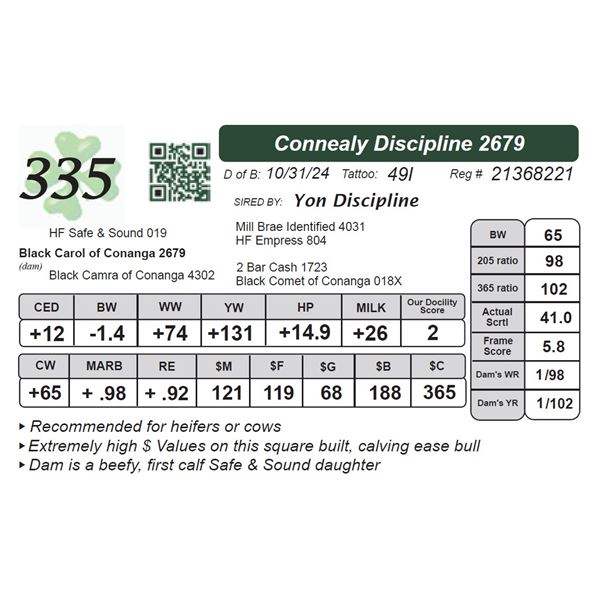 Connealy Discipline 2679