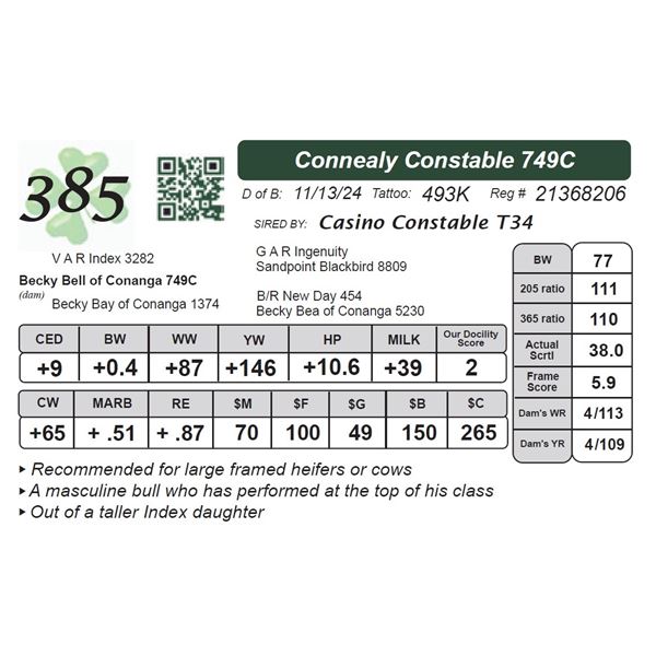 Connealy Constable 749C