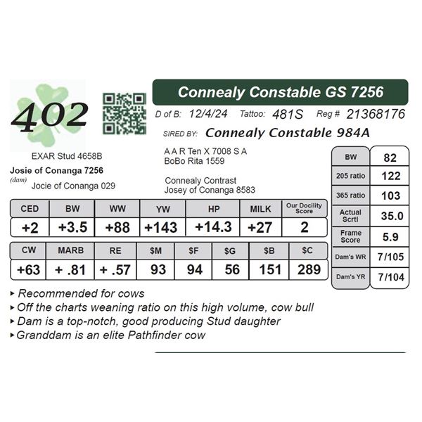 Connealy Constable GS 7256