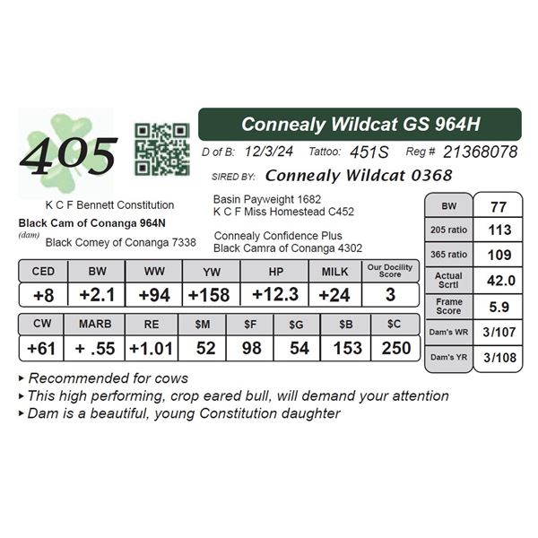 Connealy Wildcat GS 964H