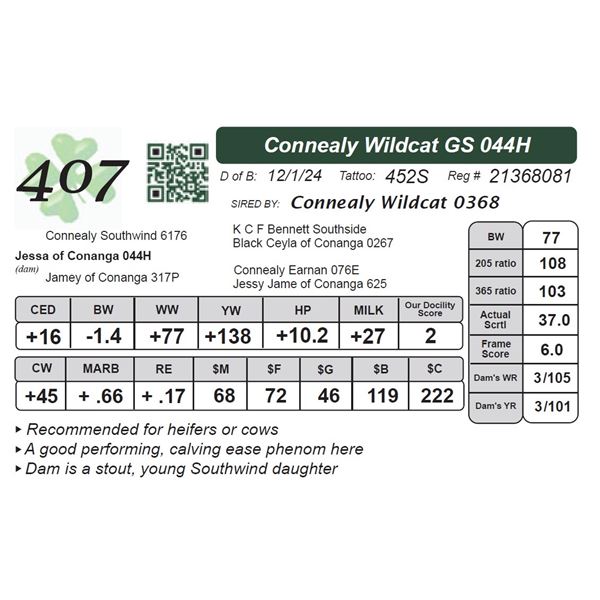 Connealy Wildcat GS 044H