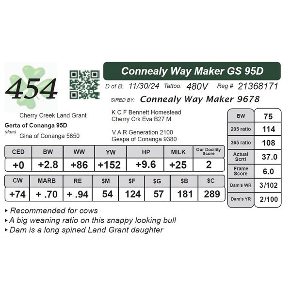 Connealy Way Maker GS 95D