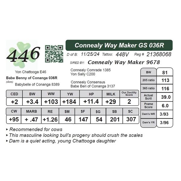 Connealy Way Maker GS 036R