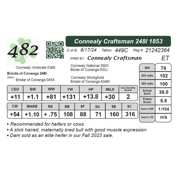 Connealy Craftsman 248I 1853