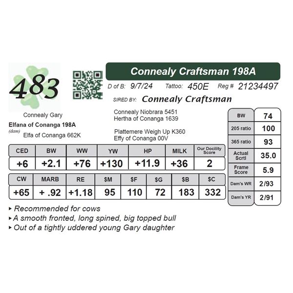 Connealy Craftsman 198A