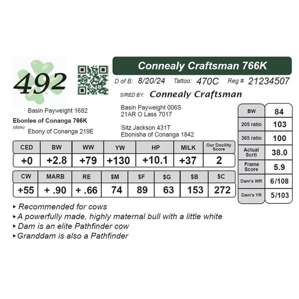Connealy Craftsman 766K