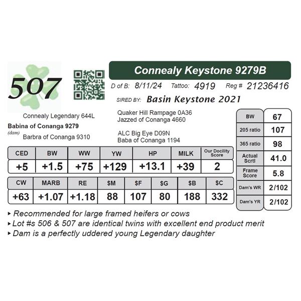 Connealy Keystone 9279B