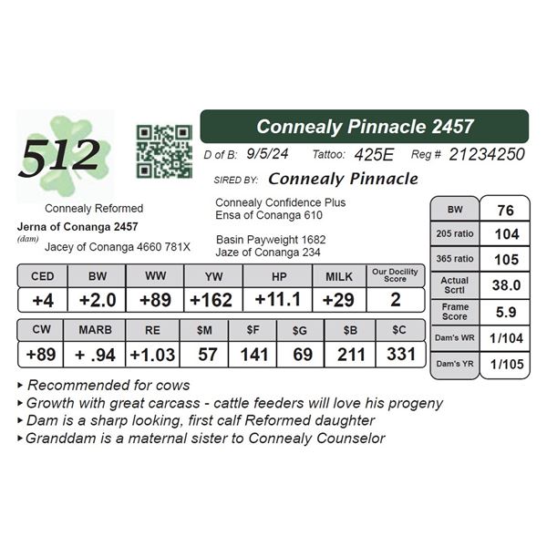 Connealy Pinnacle 2457