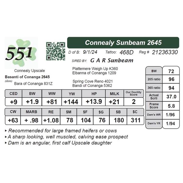 Connealy Sunbeam 2645