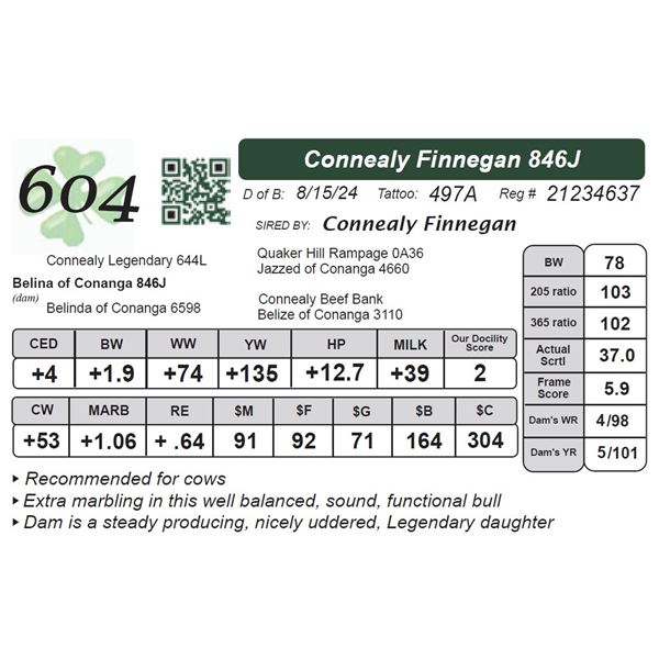 Connealy Finnegan 846J