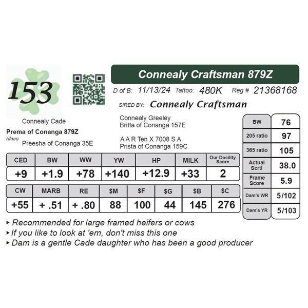 Connealy Craftsman 879Z