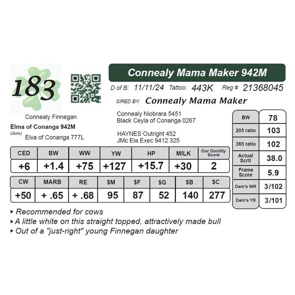 Connealy Mama Maker 942M
