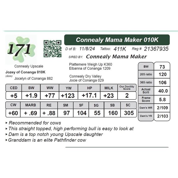 Connealy Mama Maker 010K