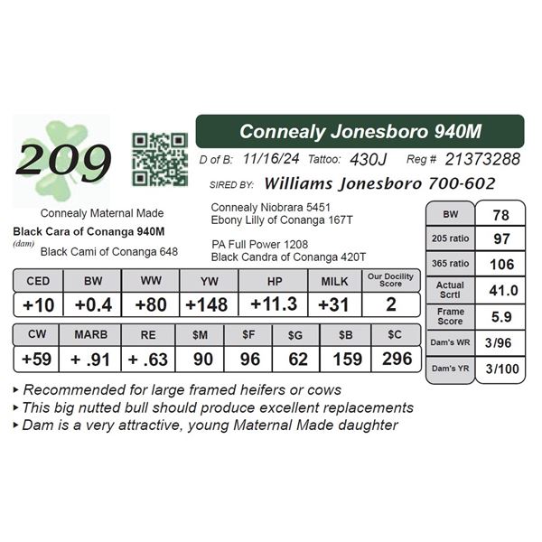 Connealy Jonesboro 940M