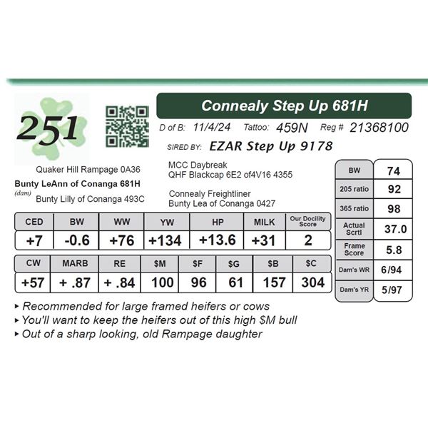 Connealy Step Up 681H