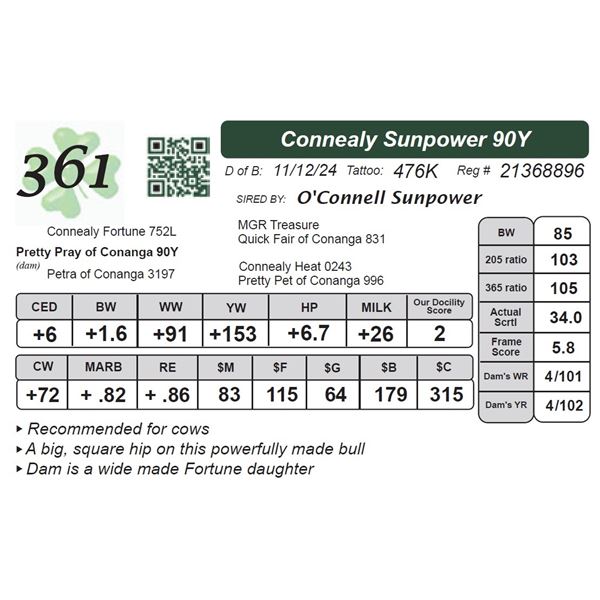 Connealy Sunpower 90Y