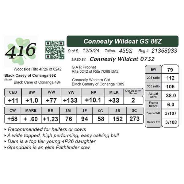 Connealy Wildcat GS 86Z
