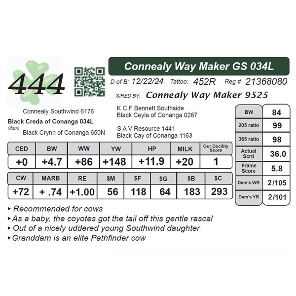Connealy Way Maker GS 034L